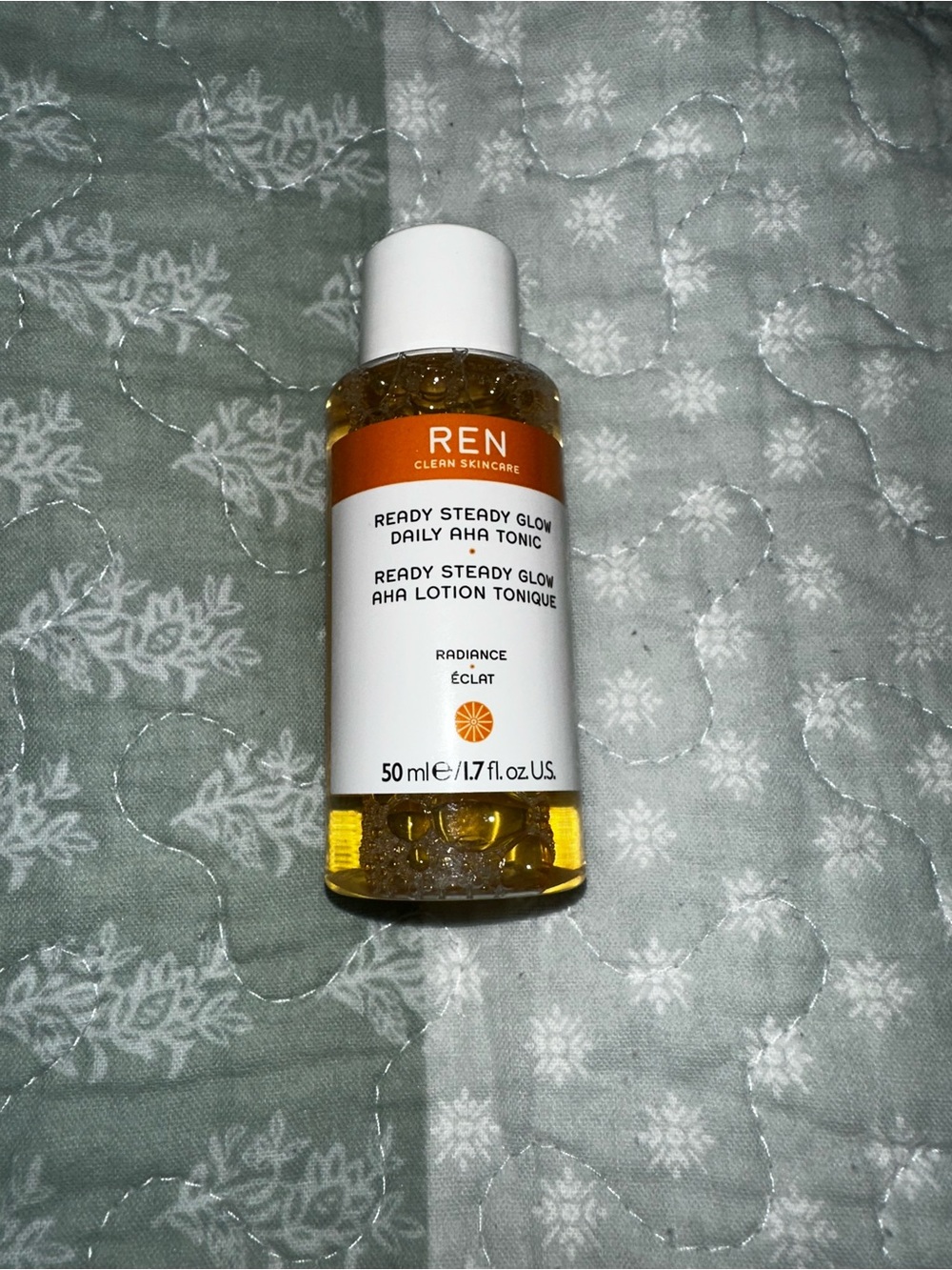 REN Ready Steady Glow Daily AHA Tonic  50ml / 1.7 oz Exfoliating Radiance Toner